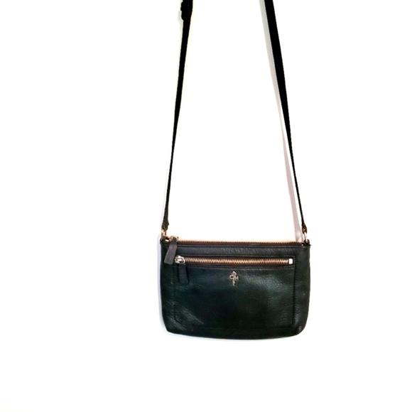 Cole Haan Small Leather Crossbody Purse Black - Picture 2 of 9